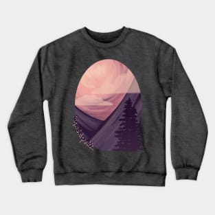 Pink Purple Scenery Crewneck Sweatshirt